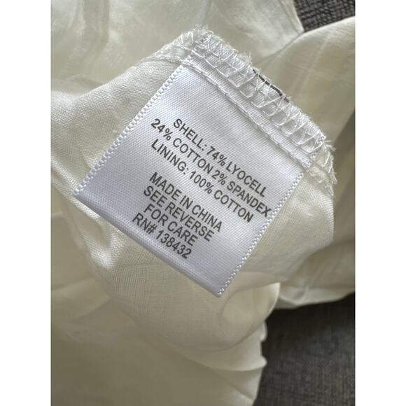 ModCloth Get Ready to Reffle Mini Dress White Size 12 NWT - Picture 9 of 10